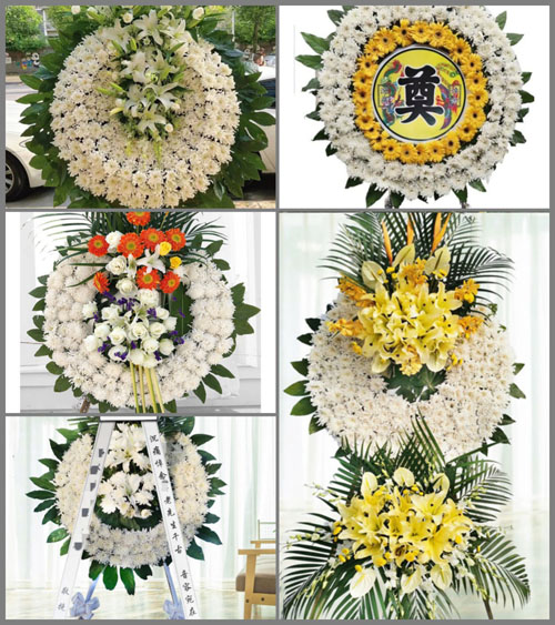 江苏连云港东海县青湖镇王朱洲村花圈速递